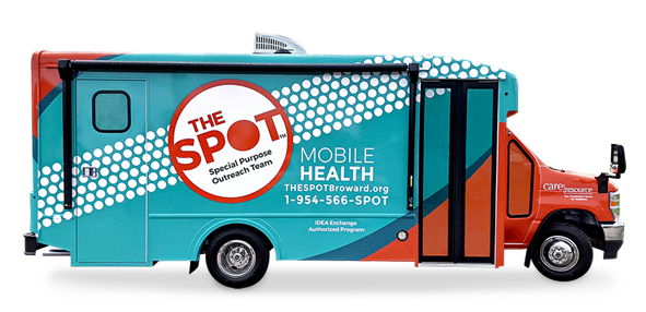 The SPOT social purpose outreach team truck